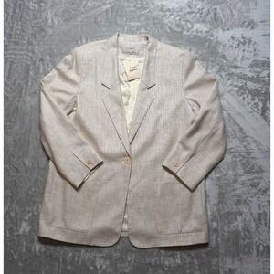 Essential Elements  Rayon Womens Blazer Jacket Size L Made in USA
